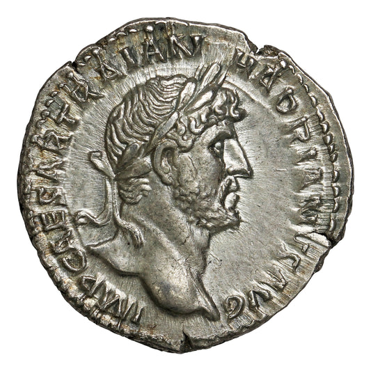 Ancient Rome 117-138AD S3502 Hadrian Silver Denarius AU-UNC (AU55)