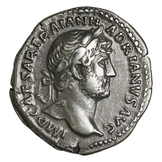 Ancient Rome 117-138AD S3529 Rev. Galley Hadrian Silver Denarius EF-AU (EF45)