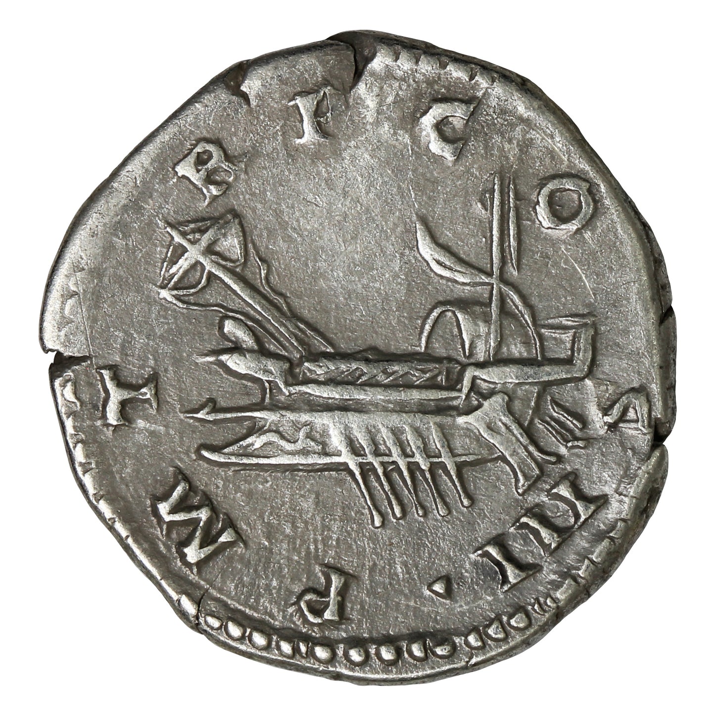 Ancient Rome 117-138AD S3529 Rev. Galley Hadrian Silver Denarius EF-AU (EF45)