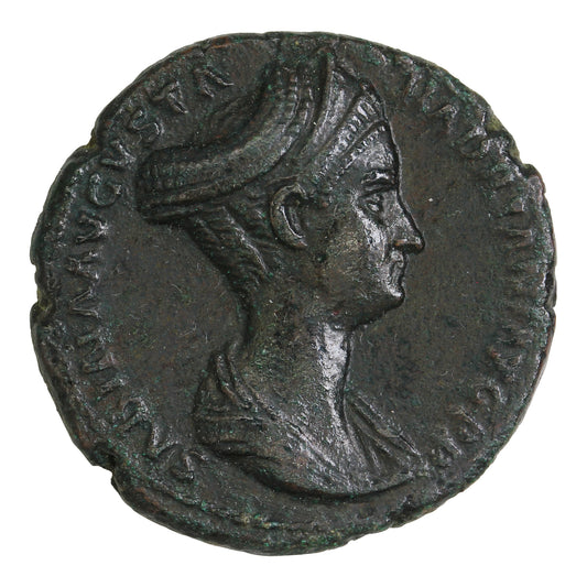 Ancient Rome 128-136AD Ceres Rev. Sabina Dupondius EF-AU (EF45)