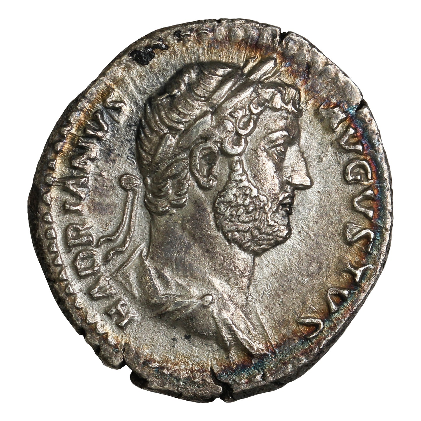 Ancient Rome 130-131AD S3515 Hadrian Silver Denarius Uncirculated (MS60)