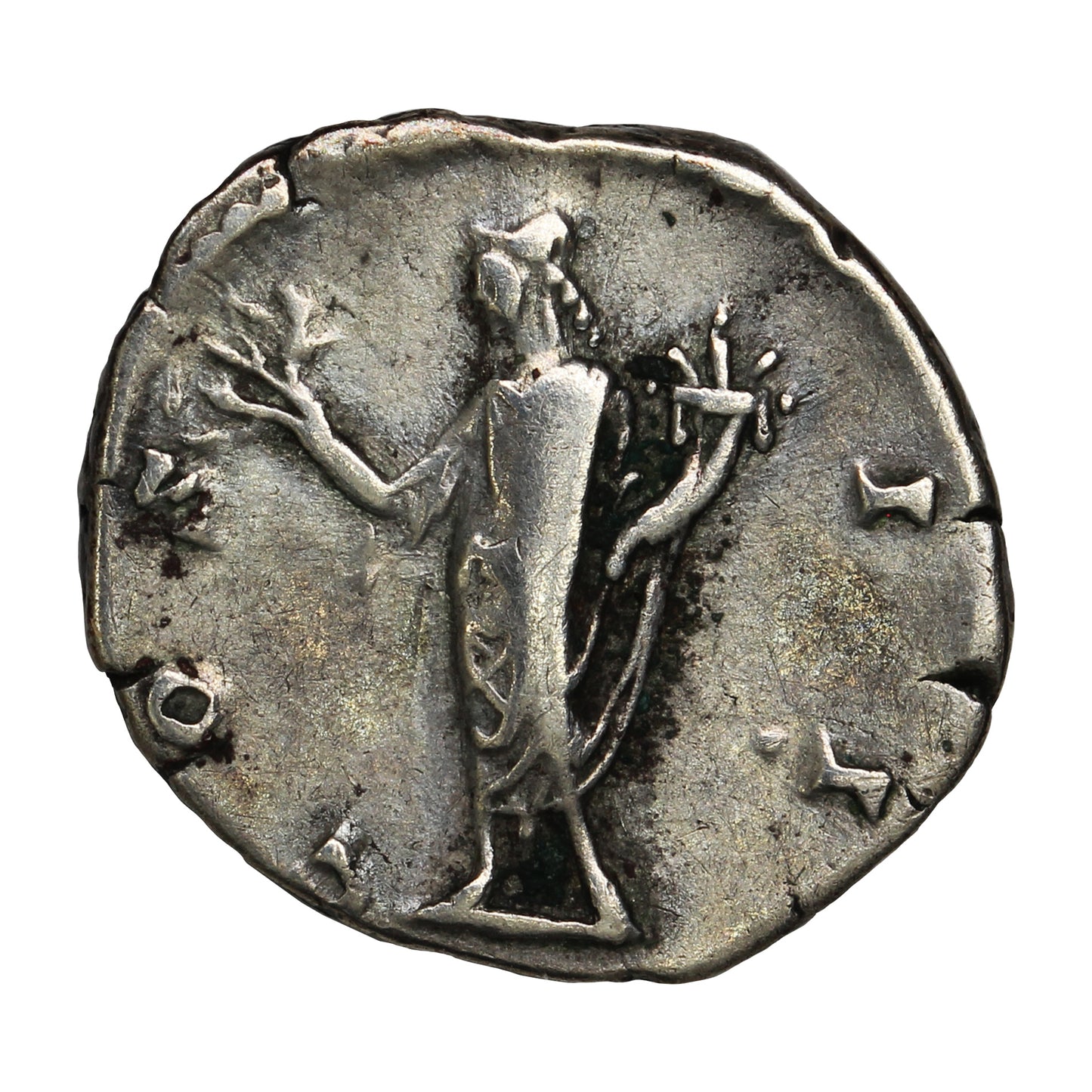 Ancient Rome 145-160AD Honus Rev. Marcus Aurelius Silver Denarius VF-EF (VF30)