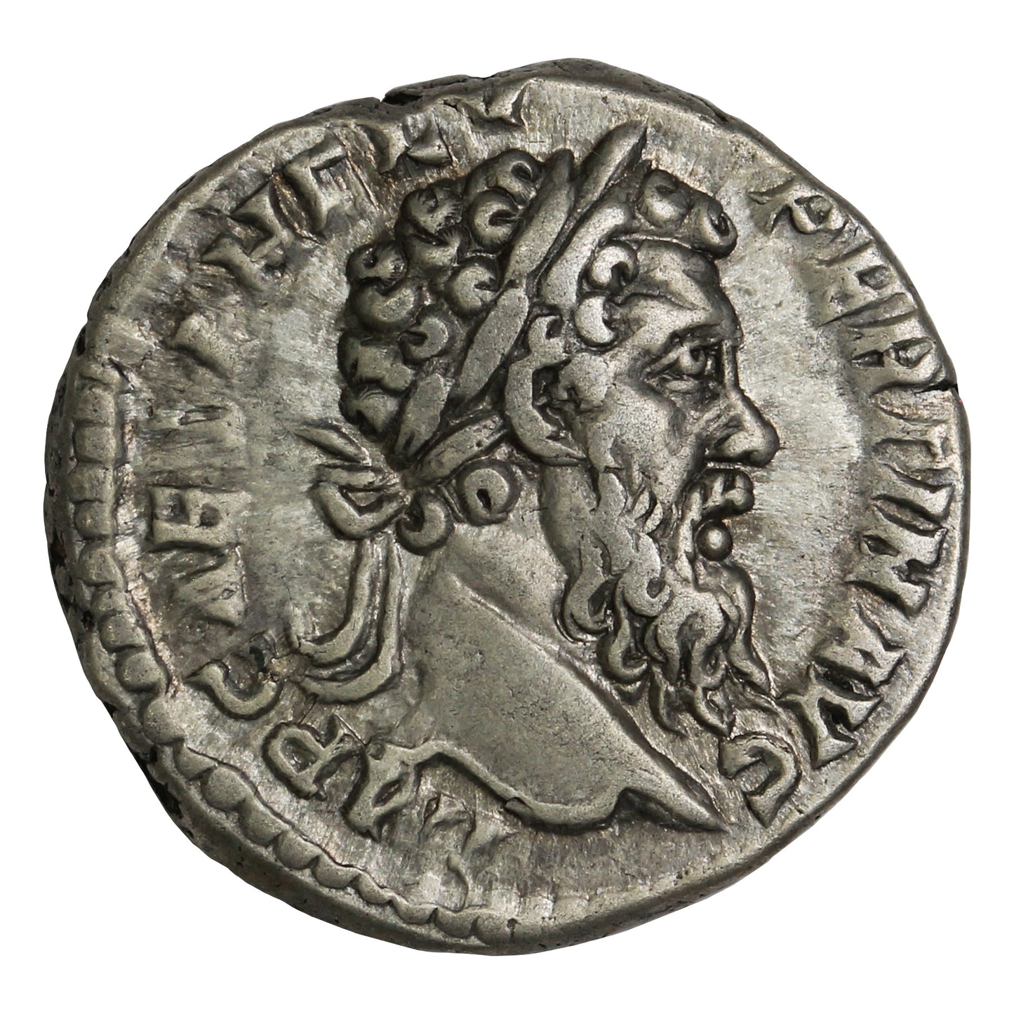 Ancient Rome 193AD S6046 Pertinax Silver Denarius Extra Fine (EF40) SCARCE