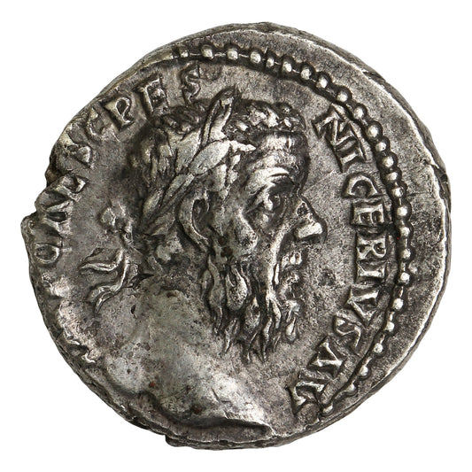 Ancient Rome 193A Victory Rev. Pescennius Niger Silver Denarius Extra Fine (EF40)