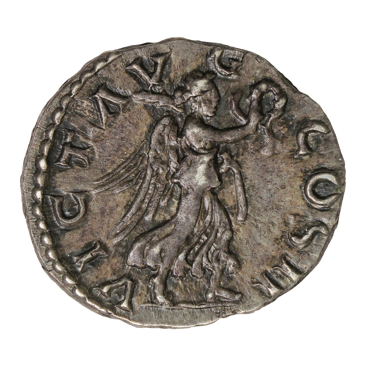 Ancient Rome 195-196AD Victory Rev. Clodius Albinus Silver Denarius Extra Fine (EF40)