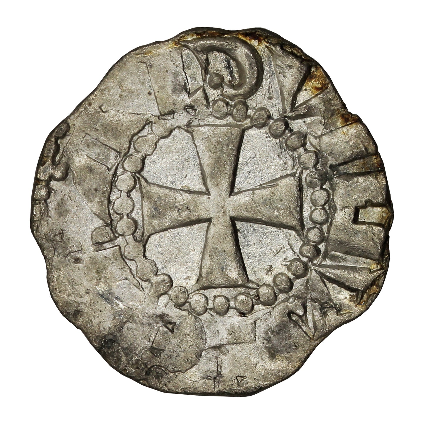 Crusader States 1143-63 Kingdom of Jerusalem Baldwin III Denier Extra Fine (EF40)