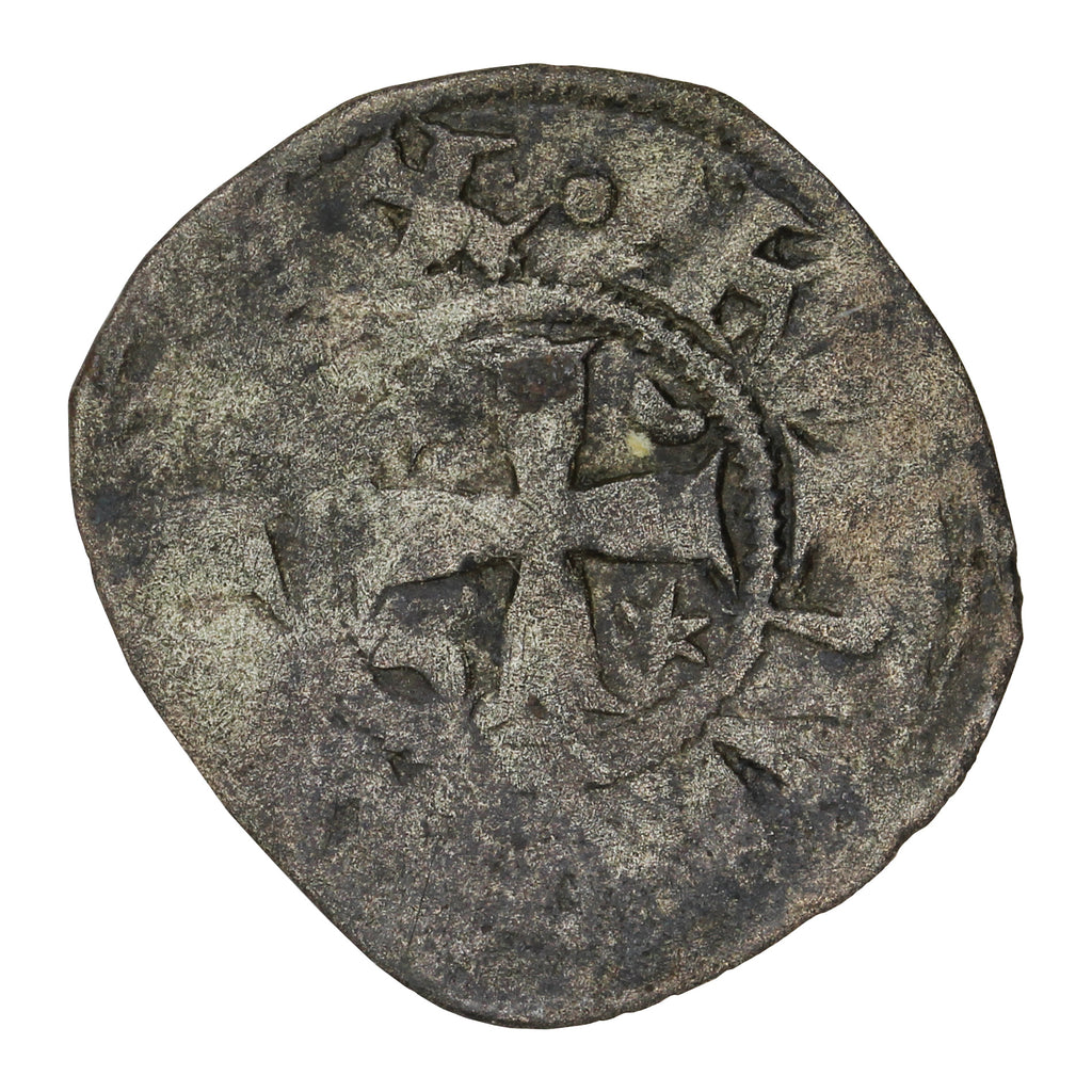 Crusader States 1205-18 Kingdom of Cyprus Hugh I Silver Denier Very Fine (VF20)