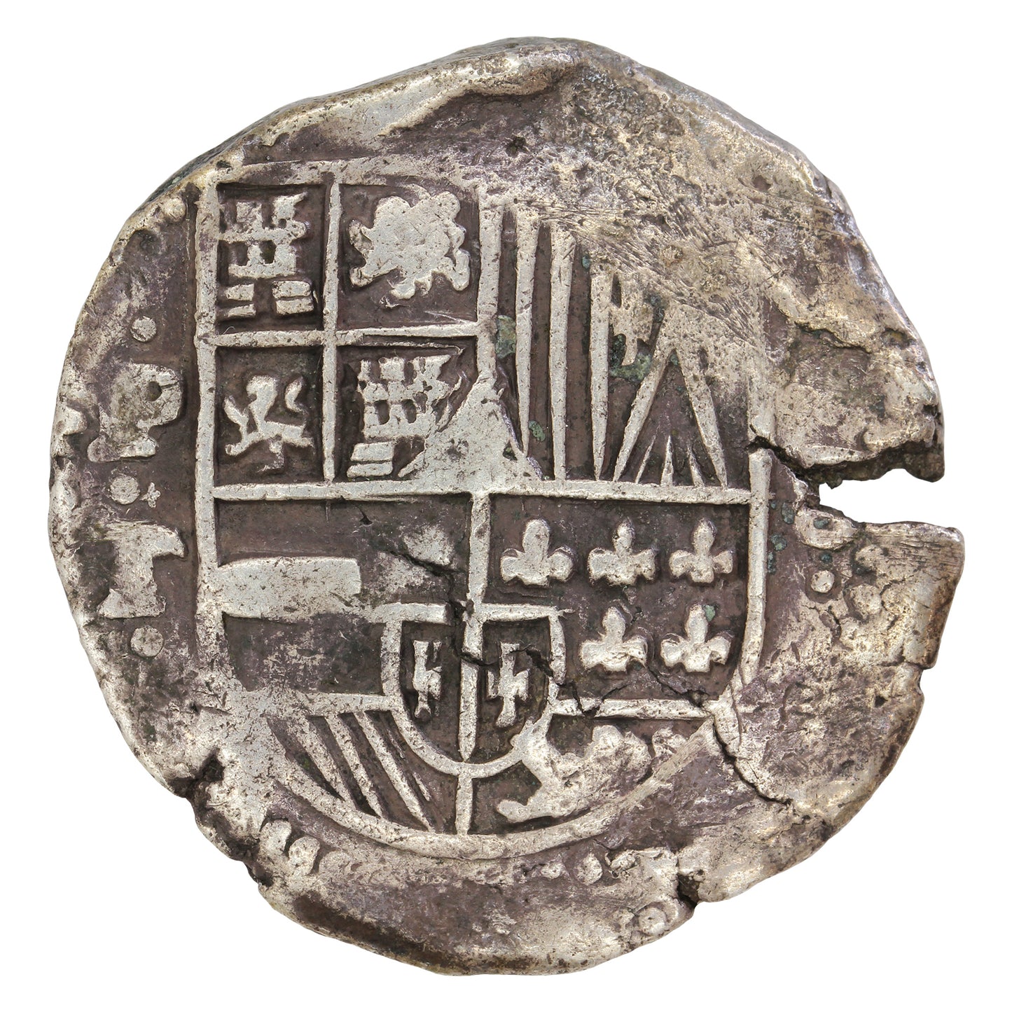 Bolivia 1500s Potosi Mint Cob 8 Reales VF-EF (VF30)