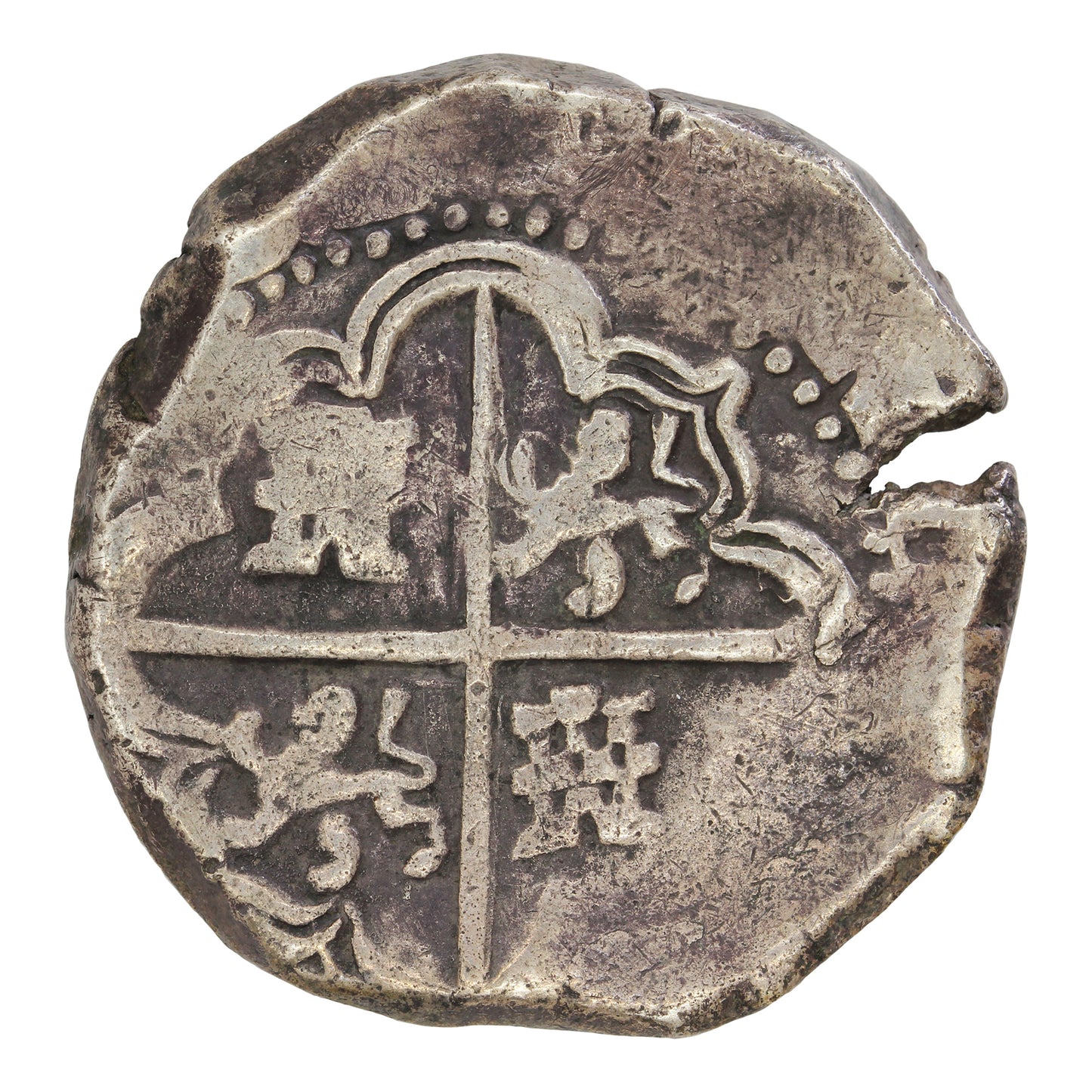 Bolivia 1500s Potosi Mint Cob 8 Reales VF-EF (VF30)