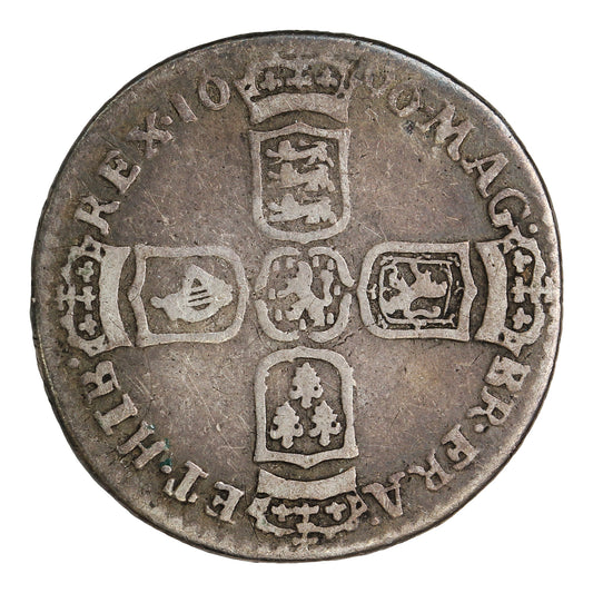 Great Britain 1696Y William III 6 Pence G-VG (G6)
