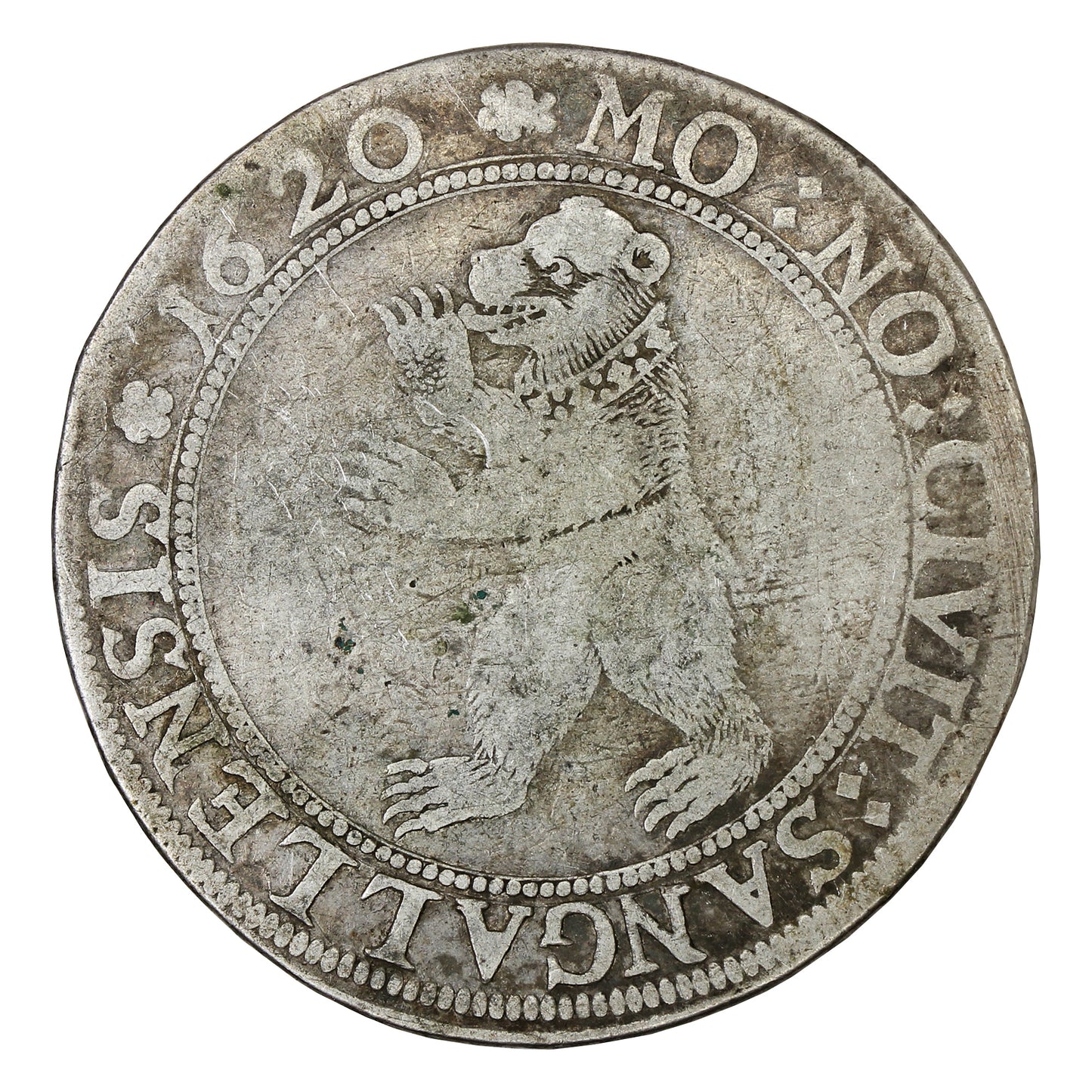 Swiss Cantons 1620 Saint Gall Thaler VF-EF (VF30)