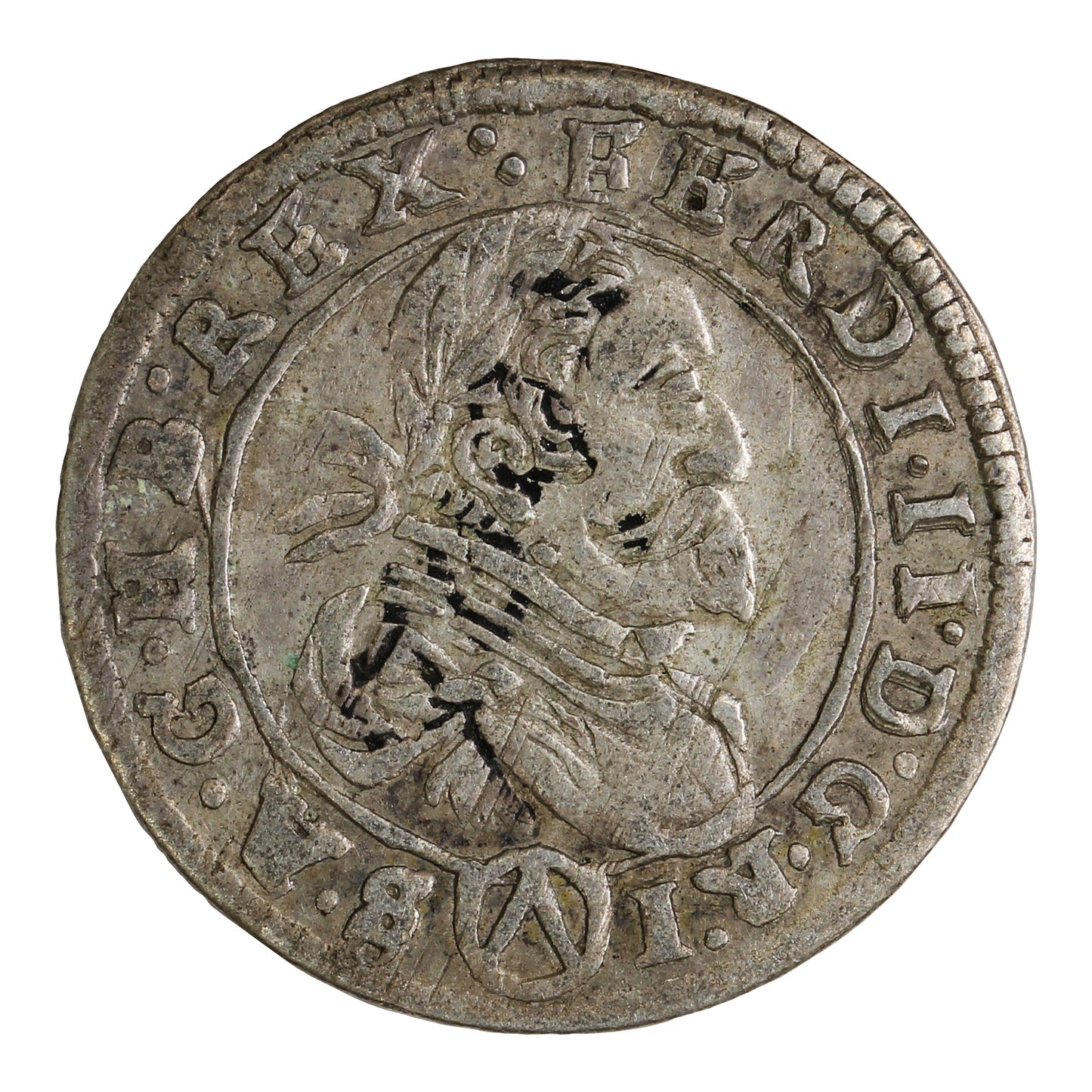 Austria 1626 Ferdinand II 3 Kreuzer Extra Fine (EF40) $