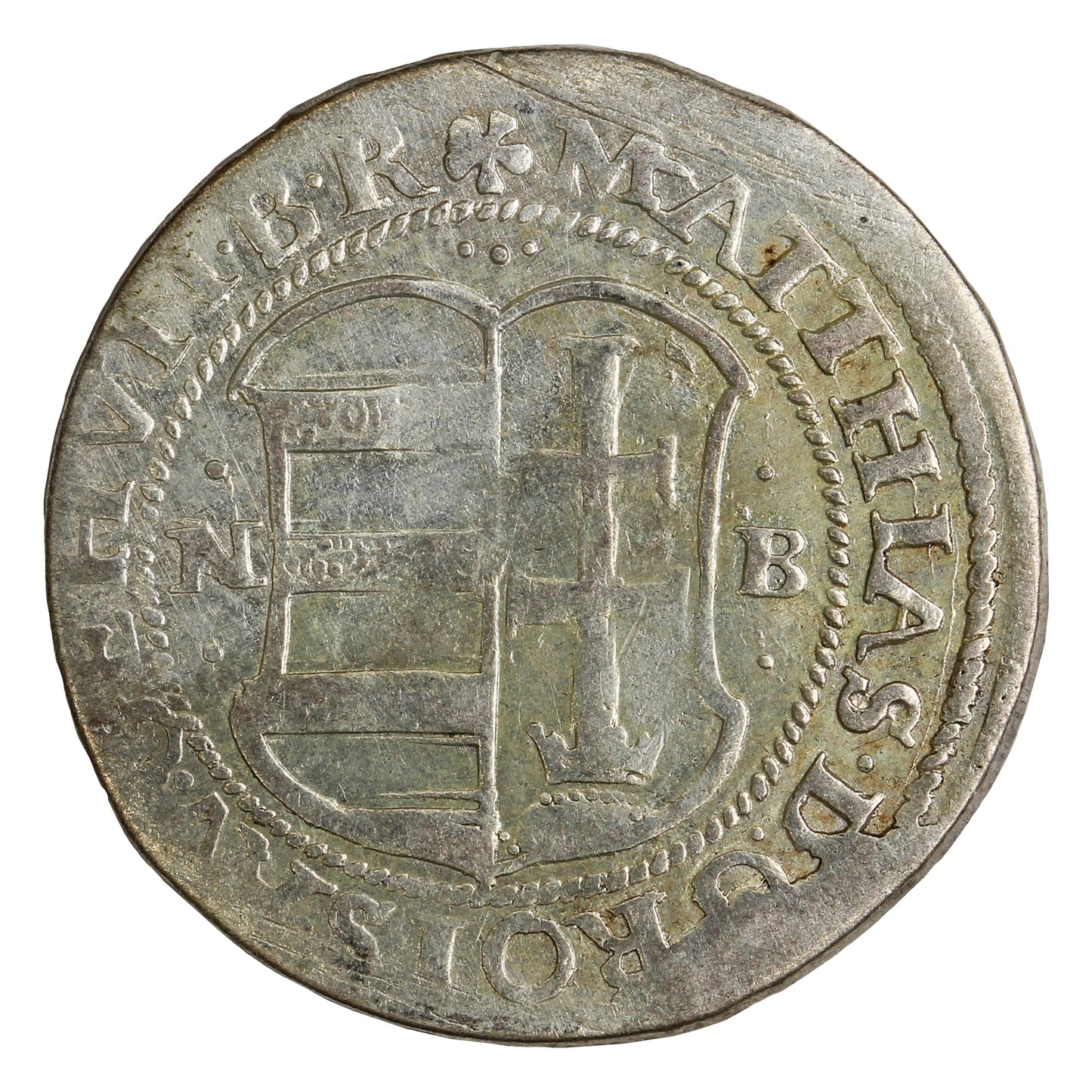 Hungary 1615NB Matthias II Grochen Extra Fine (EF40)