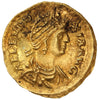 Ancient Rome 400-404AD Eudoxia Gold Tremissis, Constantinople Mint Uncirculated (MS60)