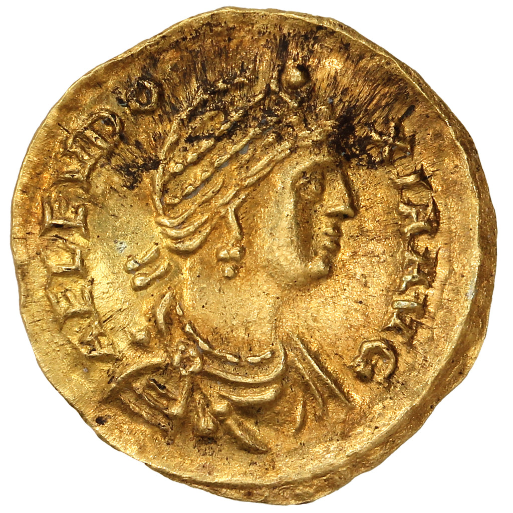 Ancient Rome 400-404AD Eudoxia Gold Tremissis, Constantinople Mint Uncirculated (MS60)