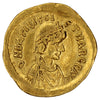 Ancient Rome 475-476AD Basiliscus & Marcus Gold Tremissis Almost Uncirculated (AU50)