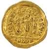 Ancient Rome 475-476AD Basiliscus & Marcus Gold Tremissis Almost Uncirculated (AU50)