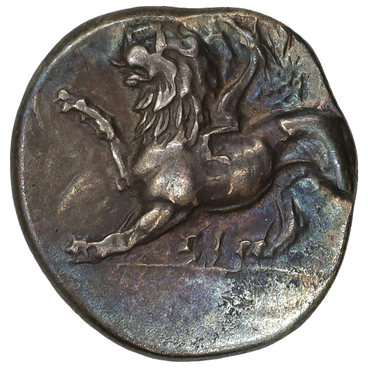 Ancient Greece 330-280 BC Chimaera/Dove Sikyon Silver Hemidrachm AU-UNC (AU55)
