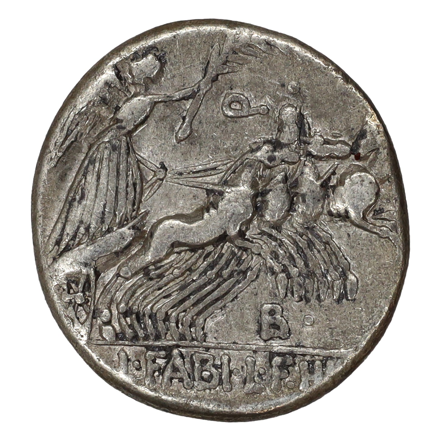 Ancient Roman Republic 82-81 BC C. Annius, L. Fabius Silver Denarius EF-AU (EF45)