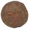 Ancient Rome 37-38 AD Germanicus Copper AS VF-EF (VF30)