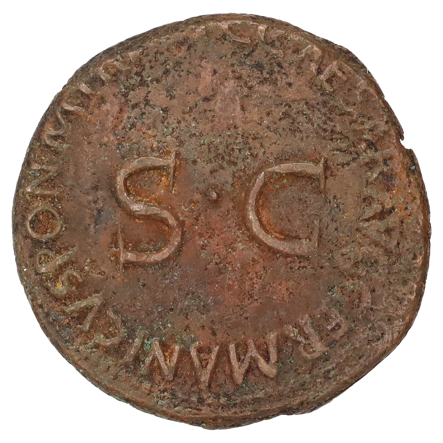 Ancient Rome 37-38 AD Germanicus Copper AS VF-EF (VF30)