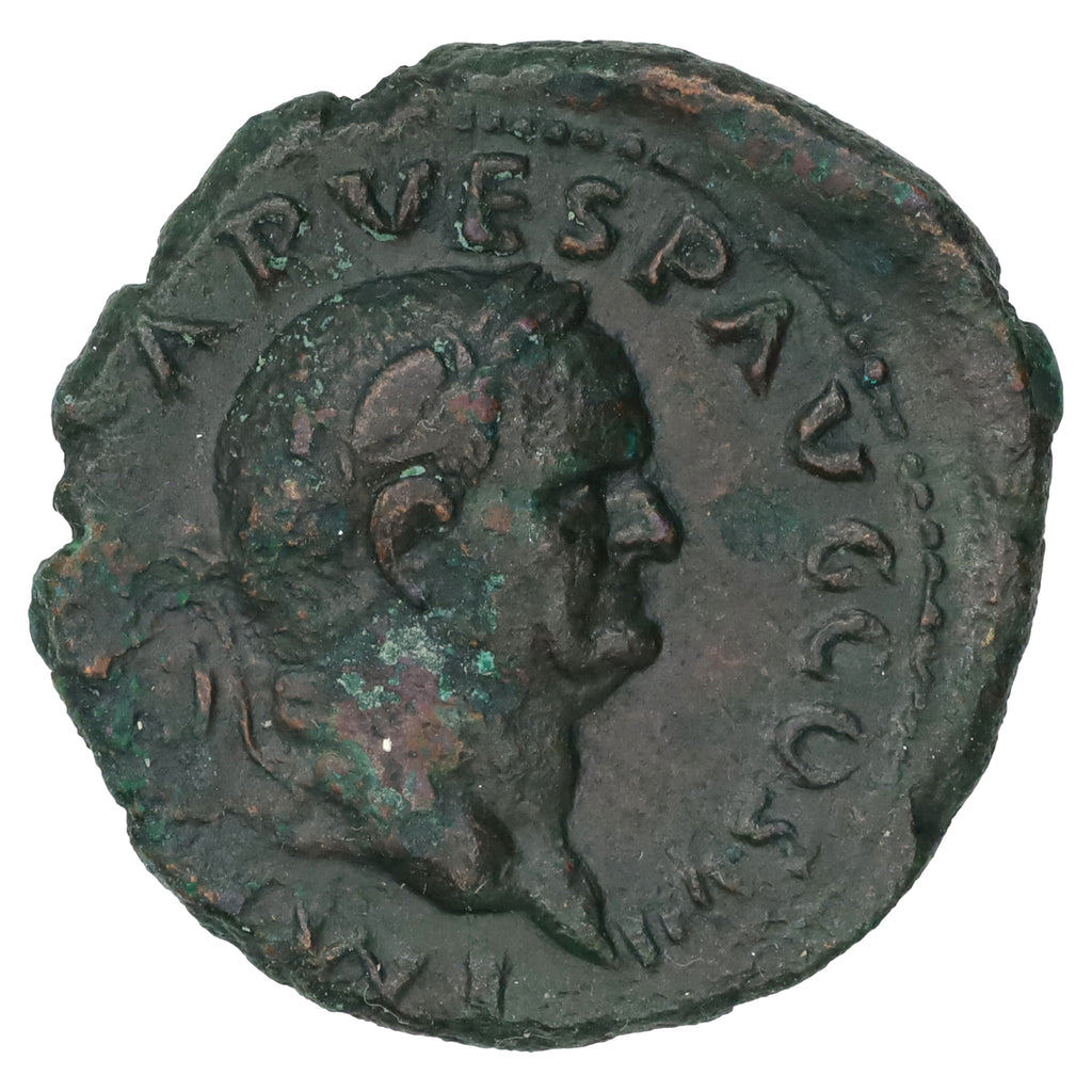 Ancient Rome 69-70 AD Vespasian Victory Copper AS Extra Fine (EF40)