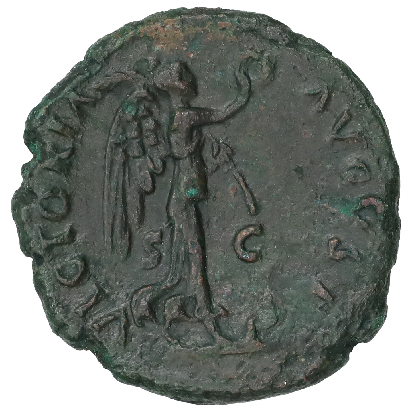 Ancient Rome 69-70 AD Vespasian Victory Copper AS Extra Fine (EF40)
