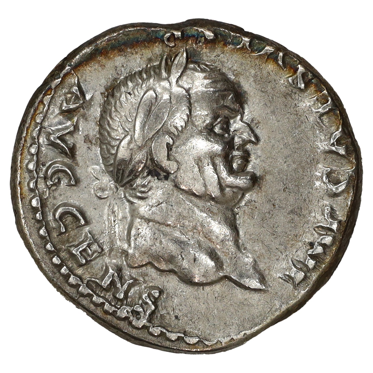 Ancient Rome 69-79 AD Vespasian Pontif Maxim Silver Denarius Extra Fine (EF40)