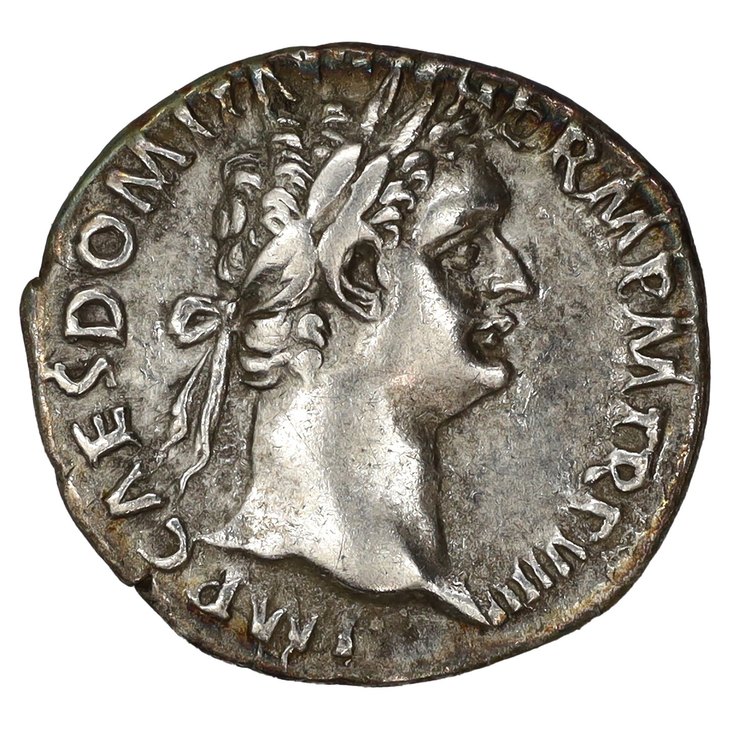 Ancient Rome 88-89 AD Domitian Minerva Silver Denarius Extra Fine (EF40)