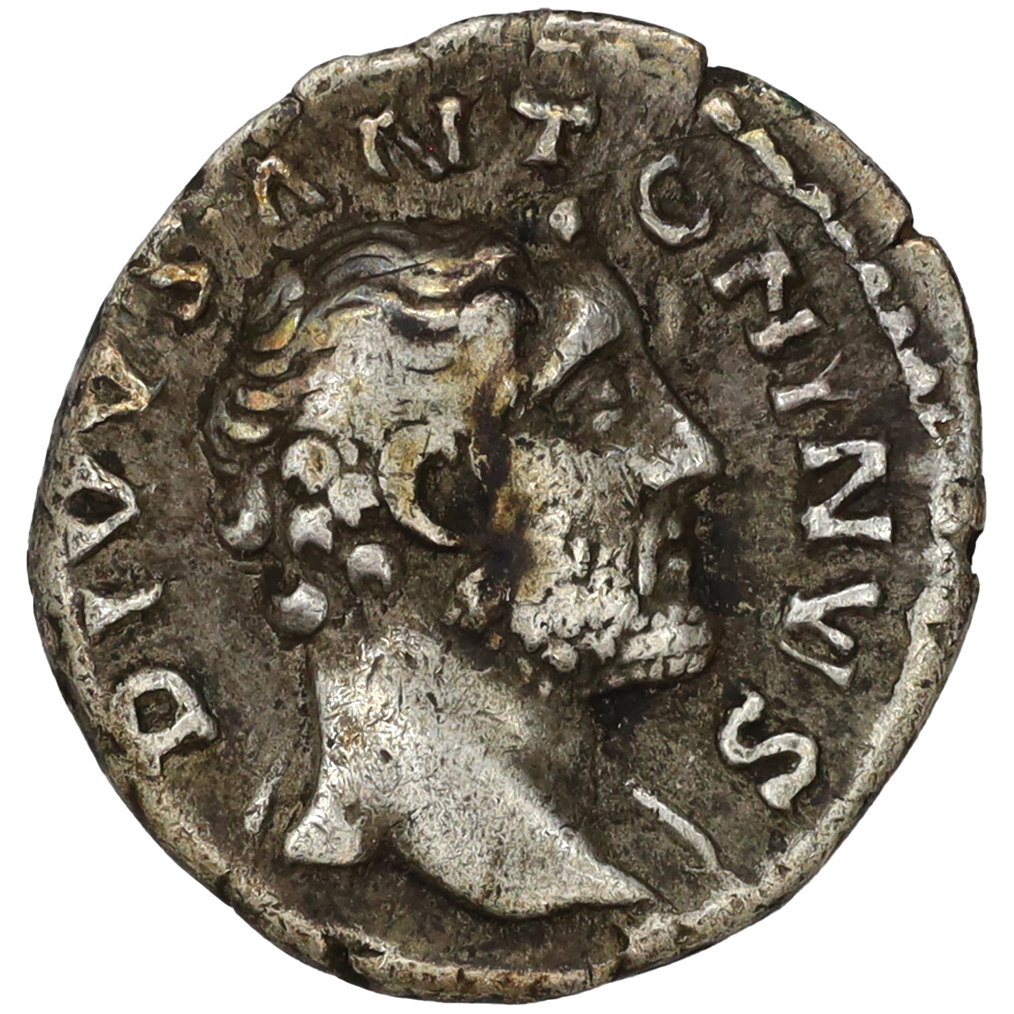 Ancient Rome 161 AD Antoninus Pius Posthumous Issue Altar Silver Denarius VF-EF (VF30)