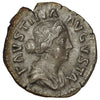 Ancient Rome 161-176 AD Faustina Jr, Salus Silver Denarius VF-EF (VF30)