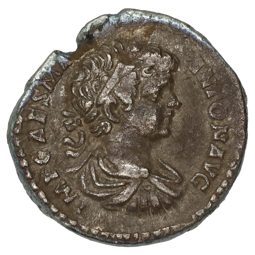Ancient Rome 198 AD Caracalla, Minerva Holding Victory Silver Denarius Almost UNC (AU50)