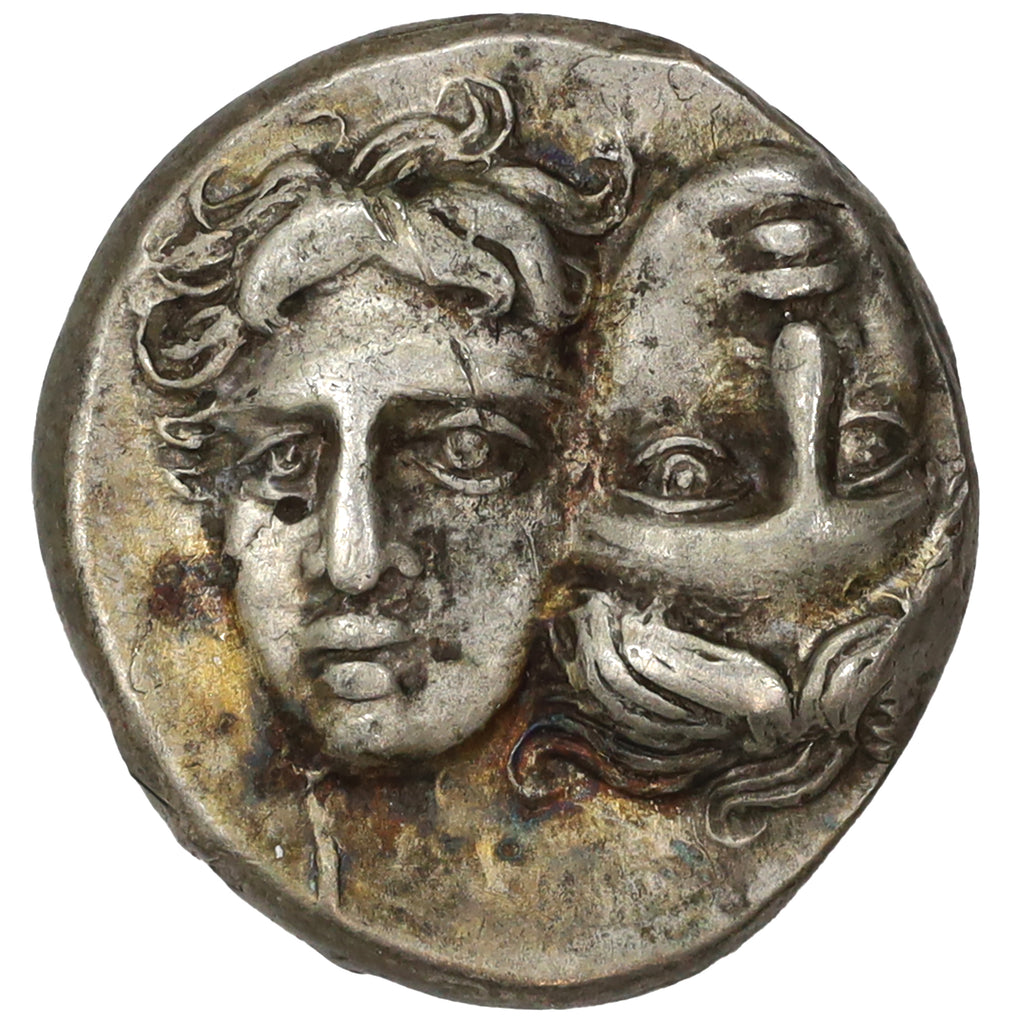 Ancient Greece 420-390 BC Moesia, Istros Silver Hemistater EF-AU (EF45)