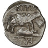Ancient Greece 400-350 BC Moesia Silver Drachm Extra Fine (EF40)