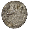 Ancient Roman Republic 90 BC Rev. Apollo C. Vibius Pansa Silver Denarius AU-UNC (AU55)