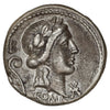 Ancient Roman Republic 82-80 BC Apollo, C. Servilius Vatia Silver Denarius AU-UNC (AU55)