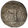 Ancient Roman Republic 58 BC Aretas/Camel M.A. Scarus Silver Denarius Uncirculated (MS60)