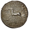 Ancient Roman Republic 58 BC Aretas/Camel M.A. Scarus Silver Denarius Uncirculated (MS60)