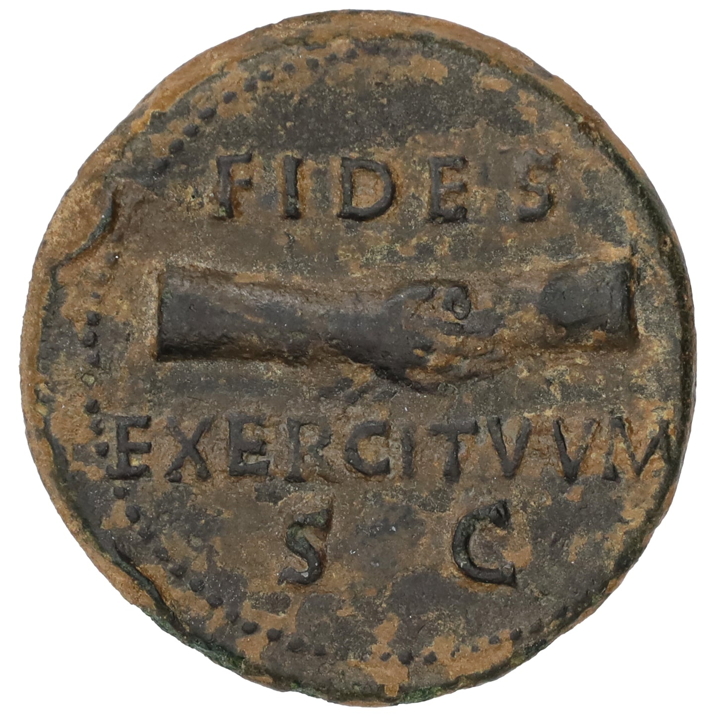 Ancient Rome Jan-July 69 AD Vitellius Copper AS Extra Fine (EF40) SCARCE!