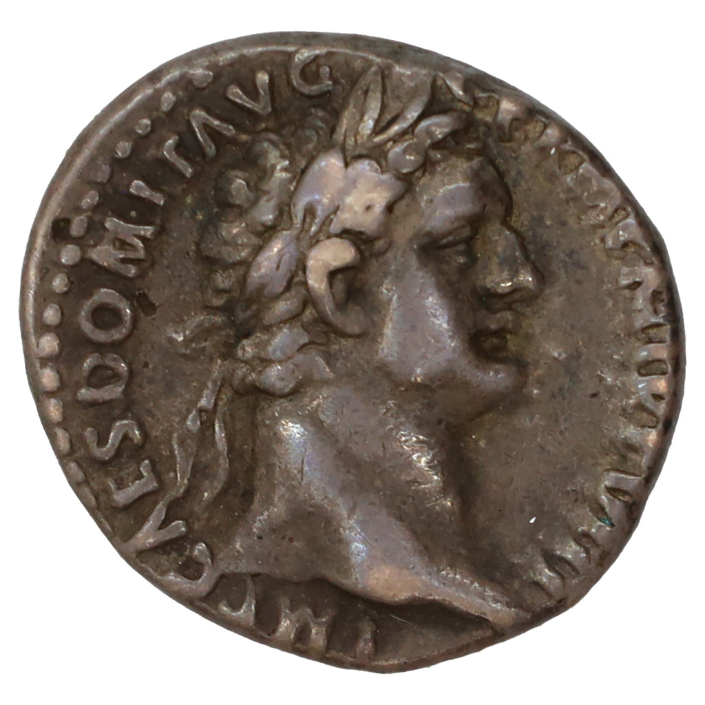 Ancient Rome 90 AD Domitian Silver Denarius Extra Fine (EF40)