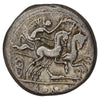 Ancient Roman Republic 115-114 BC M. Cipius M.F. Silver Denarius VF-EF (VF30)