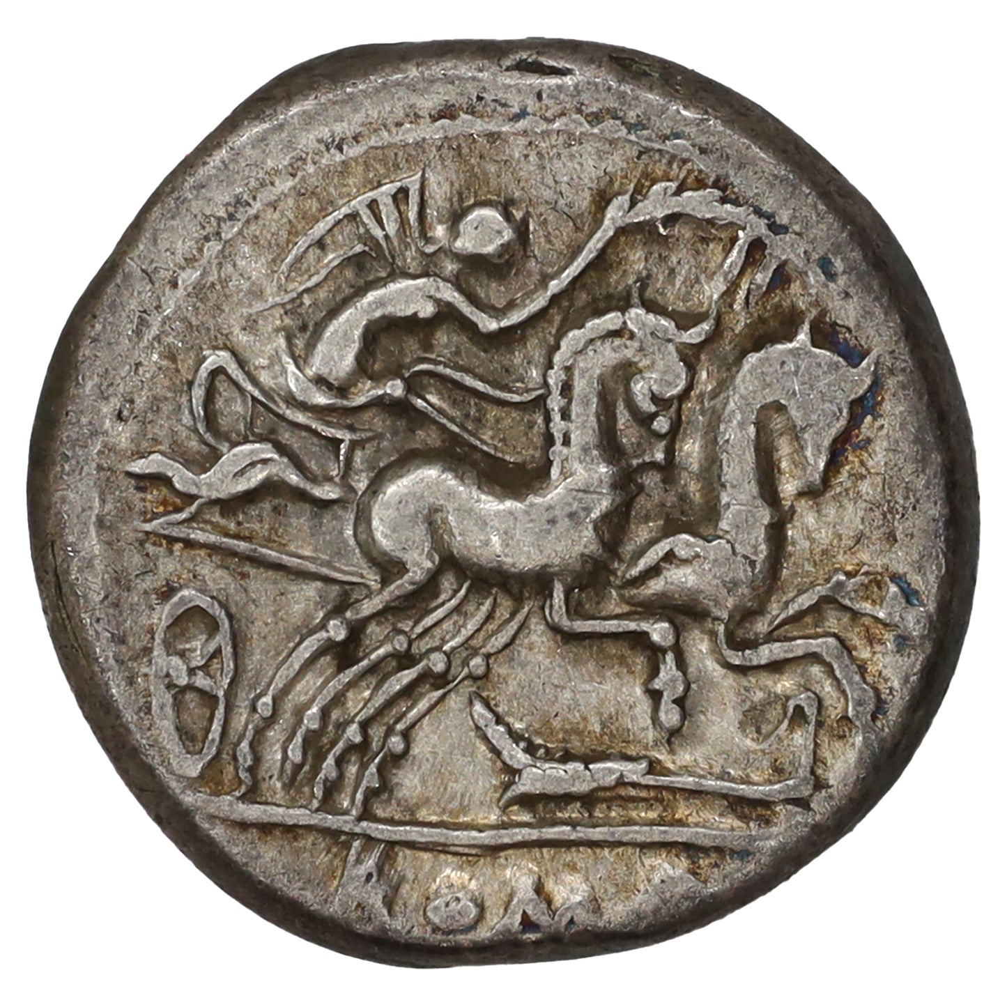 Ancient Roman Republic 115-114 BC M. Cipius M.F. Silver Denarius VF-EF (VF30)