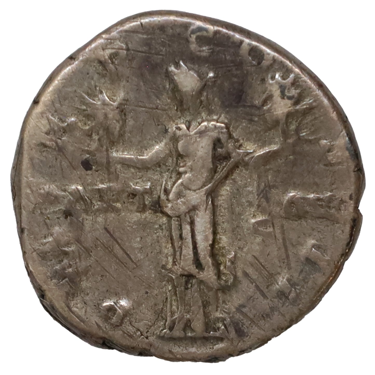 Ancient Rome 117-138 AD Pietas Hadrian Silver Denarius Very Fine (VF20)