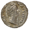 Ancient Rome 140 AD Diva Faustina Sr. Ceres Silver Denarius Almost Uncirculated (AU50)
