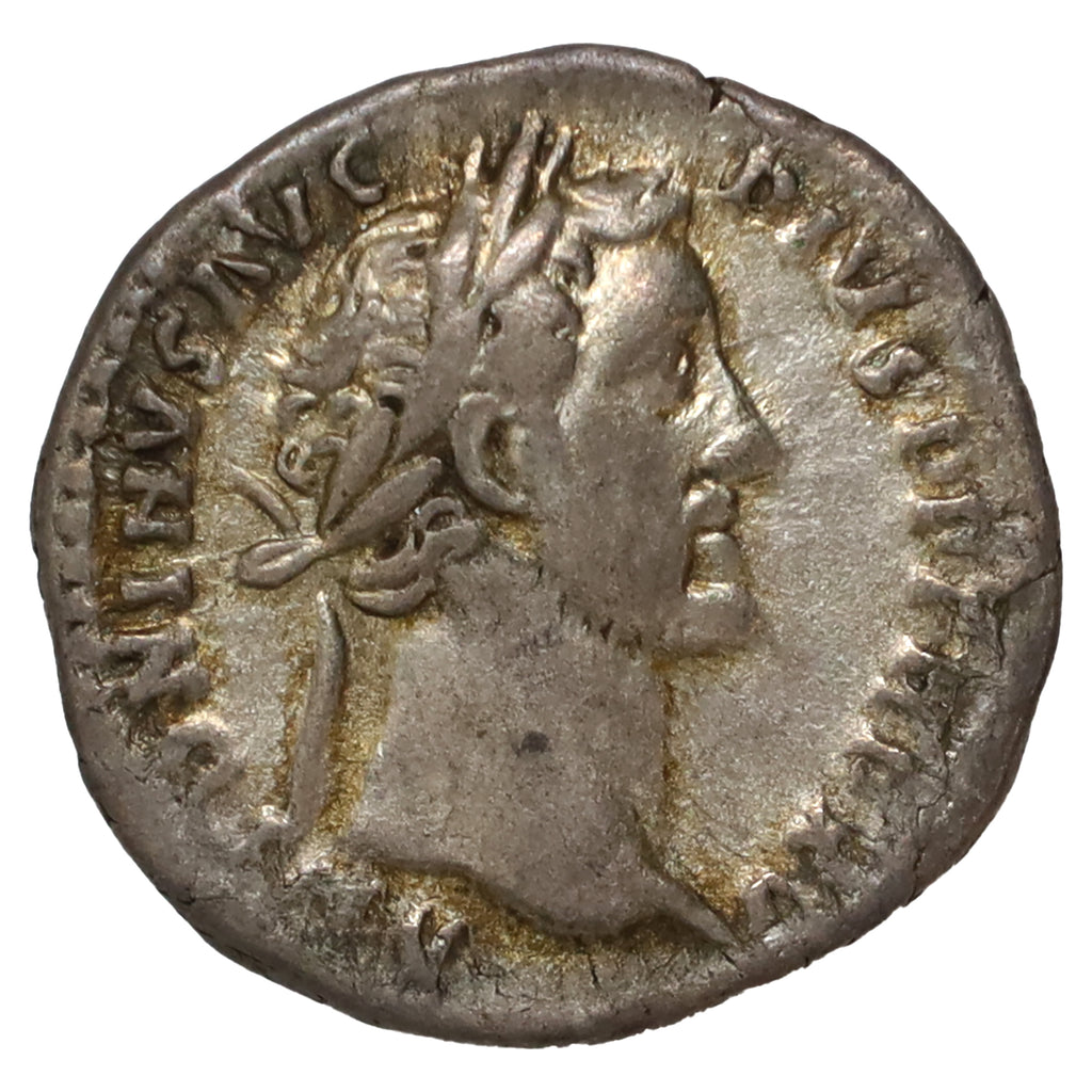 Ancient Rome 150 AD Fortuna Antoninus Pius Silver Denarius VF-EF (VF30)