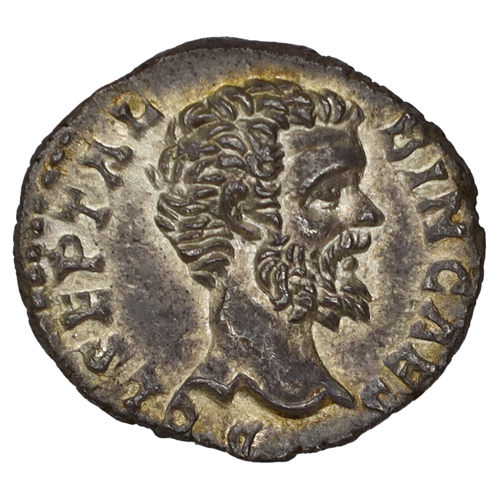 Ancient Rome 193 AD Providentia Clodius Albinus Silver Denarius AU-UNC (AU55)