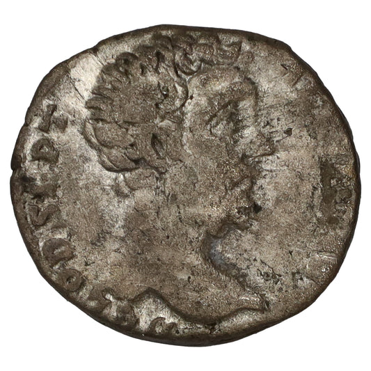 Ancient Rome 193-195 AD Minerva Clodius Albinus Silver Denarius Very Fine (VF20)