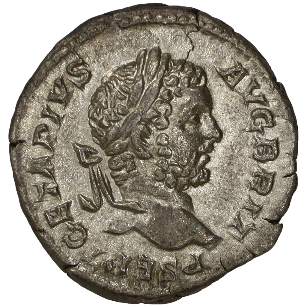 Ancient Rome 210 AD Felicitas Geta Silver Denarius Extra Fine (EF40)