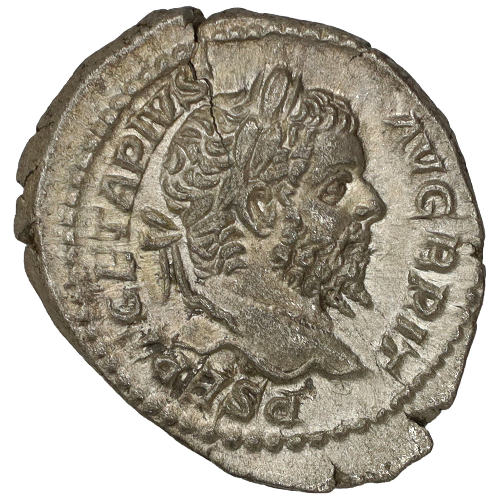 Ancient Rome 210 AD Liberalitas Geta Silver Denarius AU-UNC (AU55)