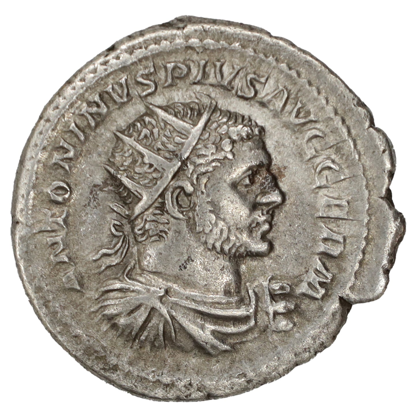Ancient Rome 215 AD S6774 Lion Caracalla Silver Antoninanus EF-AU (EF45)